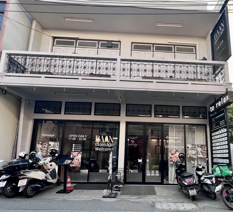 BAAN Massage shopfront on Chang Moi Kao Road